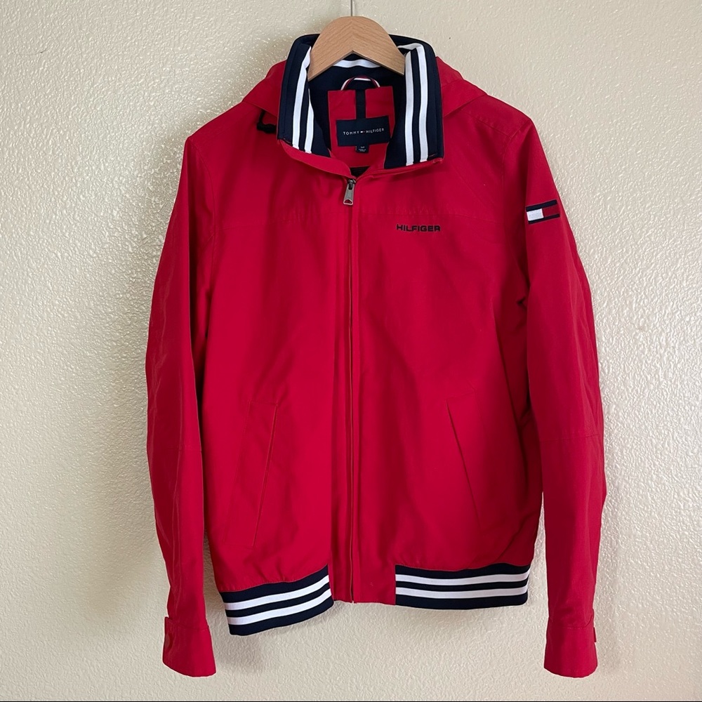 Retro Tommy Hilfiger Men's Red Regatta Jacket